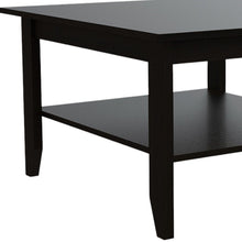 Load image into Gallery viewer, 22" Brown and Black Open shelving Bar Cart and Coffee Table
