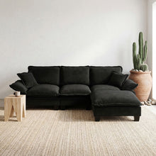 Load image into Gallery viewer, Modular Sectional Sofa With Movable Ottoman &amp; Pillows
