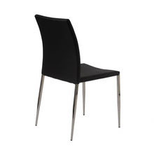 Load image into Gallery viewer, Upholstered Faux Leather Dining Side Chair (Set of 2) - Black
