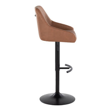 Load image into Gallery viewer, Hannah - Transitional Adjustable Barstool With Swivel With Rounded T Footrest (Set of 2)
