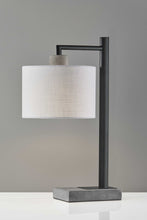 Load image into Gallery viewer, Metal Novelty Table Lamp With White Empire Shade - Gray
