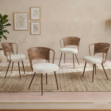 Load image into Gallery viewer, Farmhouse Style Wicker Dining Chair
