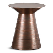 Load image into Gallery viewer, 20" Metal Round End Table - Copper

