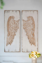 Load image into Gallery viewer, Feather Wing Wall Panels With Distressed, Rectangle Hanging Wall Art (Set of 2) - Multicolor
