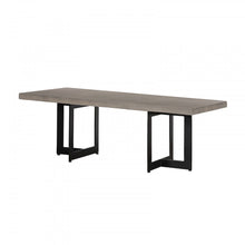Load image into Gallery viewer, Modern Concrete Steel Coffee Table - Dark Gray And Black
