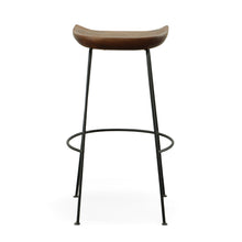 Load image into Gallery viewer, Steel Backless Bar Height Bar Chairs (Set of 2) - Chestnut And Black
