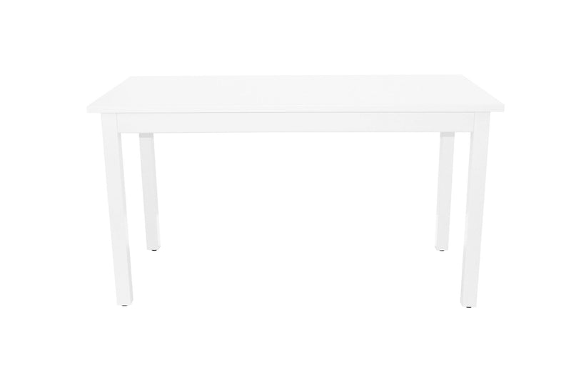 60" Solid Wood Dining Table - White