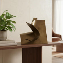 Load image into Gallery viewer, Contempo Abstract Sculpture (392541) - Antiqued Gold
