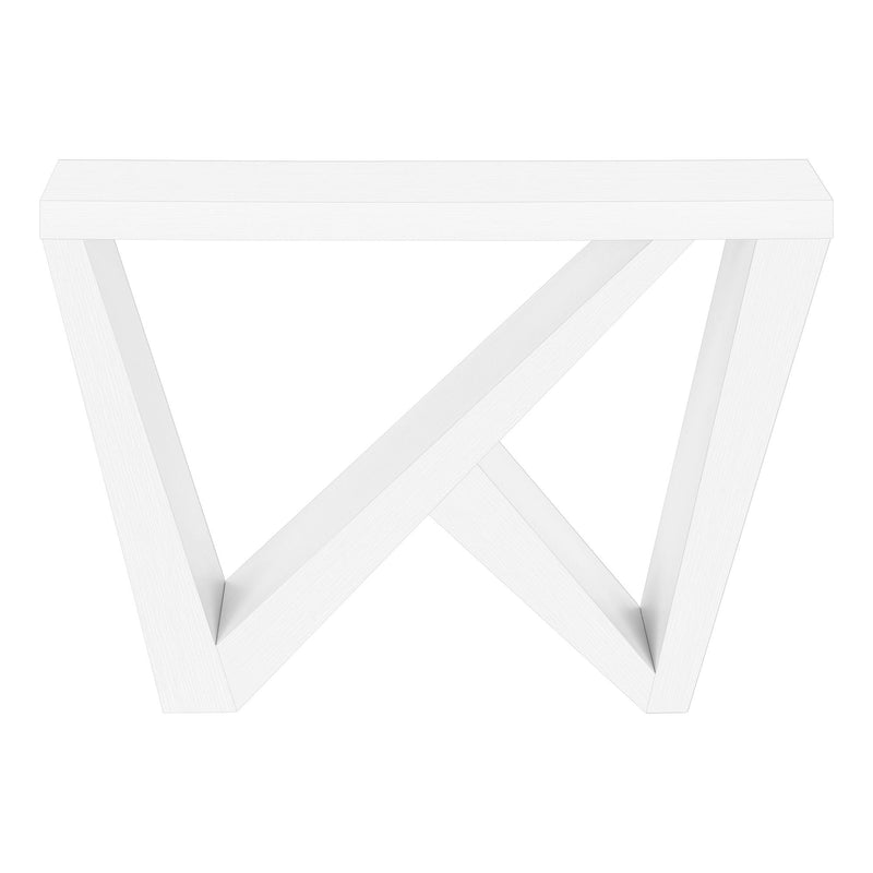 32" Wood Abstract End Table - White