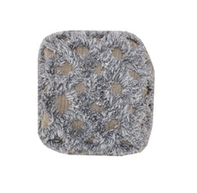 Load image into Gallery viewer, Wool Cotton Blend Cube Geometric Pouf Ottoman - Natural And Gray
