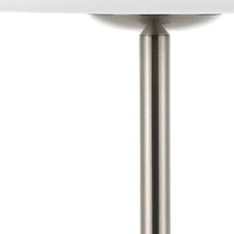 USB Table Lamp With Dome Shade - Nickel