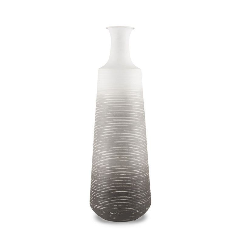 Ombre Table Vase (608334) - Gray / White