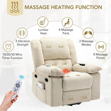 Load image into Gallery viewer, Massage Recliner Power Lift Chair With Adjustable Massage And Heating Function
