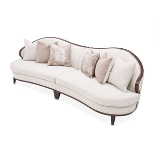 Camellia Field - 2-Piece Chenille Sofa - Beige / Dark Brown