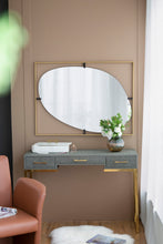 Load image into Gallery viewer, Poppy Mirror With Metal Frame Contemporary Design For Bathroom, Entryway Wall Decor
