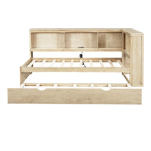 Load image into Gallery viewer, Daybed With Trundle, Storage Cabinets, USB Ports
