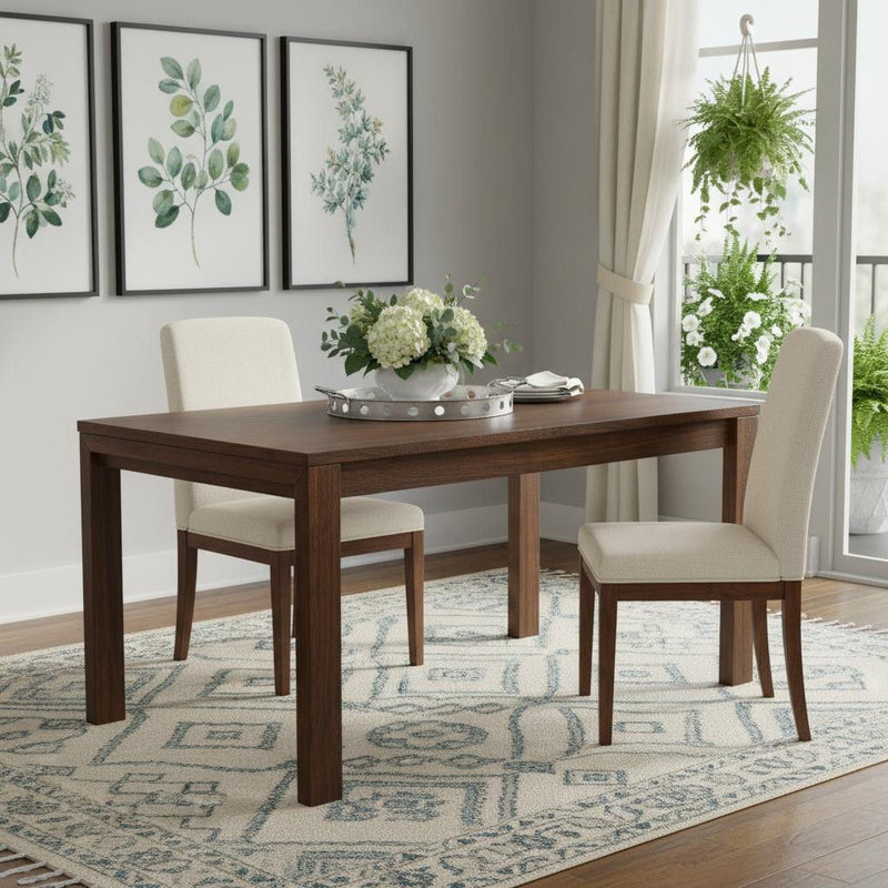 60" Wood Butterfly Leaf Extendable Dining Table - Walnut