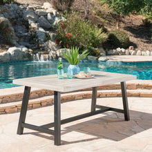 Load image into Gallery viewer, Outdoor Sandblast Finish Acacia Wood Dining Table
