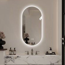 Load image into Gallery viewer, 24" Arch Lighted Frameless Bathroom Vanity Mirror - Silver
