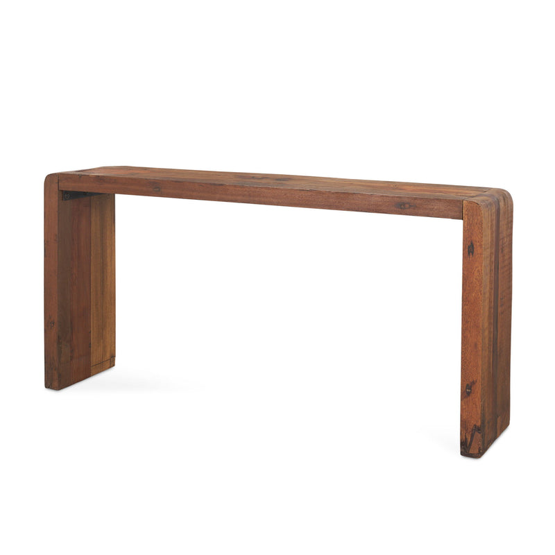 Reclaimed Sled Console Table - Brown