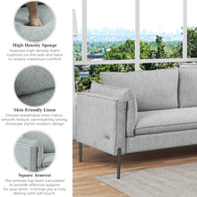 Load image into Gallery viewer, 76.2&quot; Modern Style 3 Seat Sofa Linen Fabric Upholstered Couch Furniture 3-Seats Couch for Different Spaces,Living Room,Apartment
