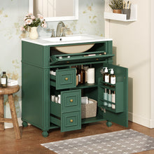 Load image into Gallery viewer, Bathroom Vanity Cabinet With Sink, Soft Close Doors With Door Organizer
