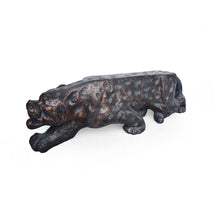 Load image into Gallery viewer, Leopard Lightweight Concrete Bench - Copper
