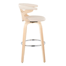 Load image into Gallery viewer, Gardenia - Contemporary Fixed Height Barstool With Swivel With Round Footrest (Set of 2)
