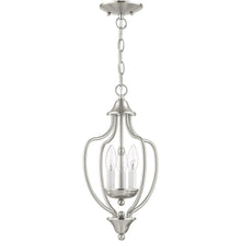 Load image into Gallery viewer, Three-Light Dimmable Chandelier With Shades - Nickel
