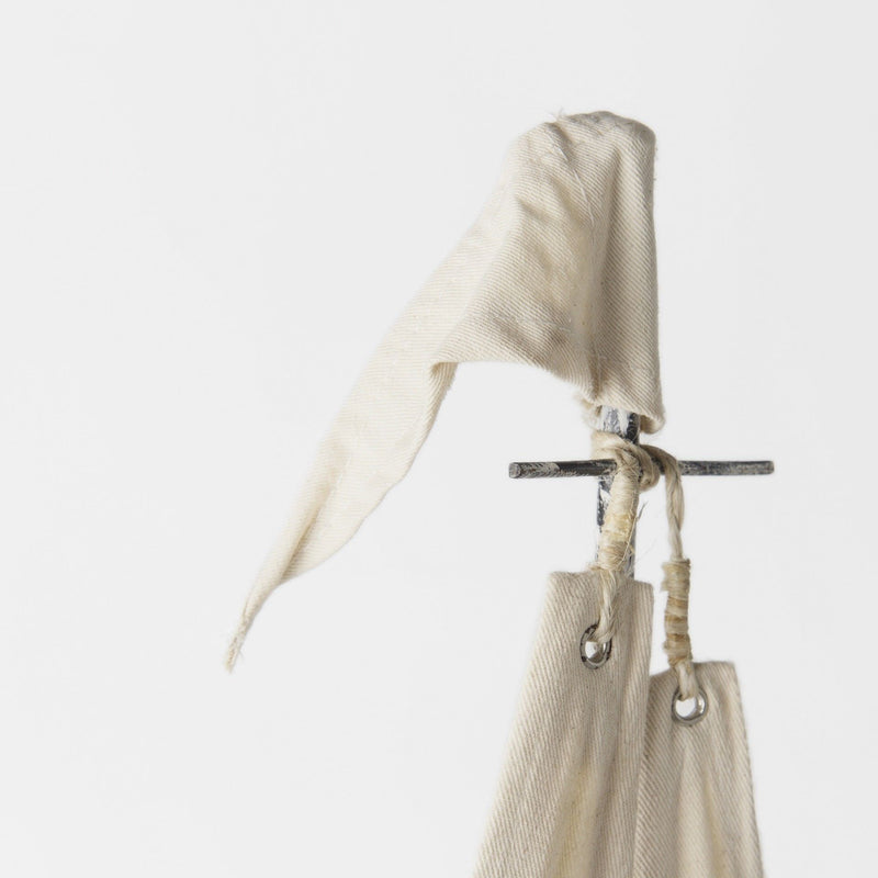 Fabric Sailboat Tabletop Sculpture - Brown