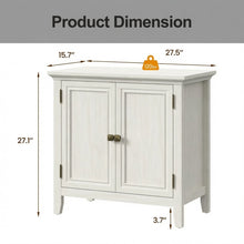 Load image into Gallery viewer, 2 Door Buffet Cabinet With Adjustable Shelves - Matte White / Grayish
