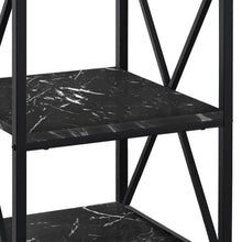 Load image into Gallery viewer, 26" Square End Table With Two Shelves - Black
