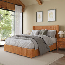 Load image into Gallery viewer, Platform Bed Frame With Headboard, Floor Standing Design
