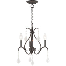 Load image into Gallery viewer, Three-Light Dimmable Chandelier With Shades - Bronze
