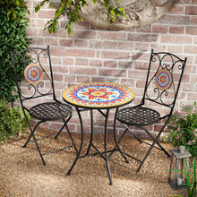 Load image into Gallery viewer, Lambert - Outdoor Chat Set - Black / Red
