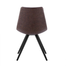 Load image into Gallery viewer, Upholstered Faux Leather Dining Room Side Chairs (Set of 2) - Brown
