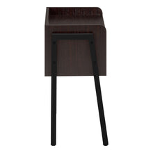 Load image into Gallery viewer, Rectangular Accent Table With Black Metal Legs - Espresso
