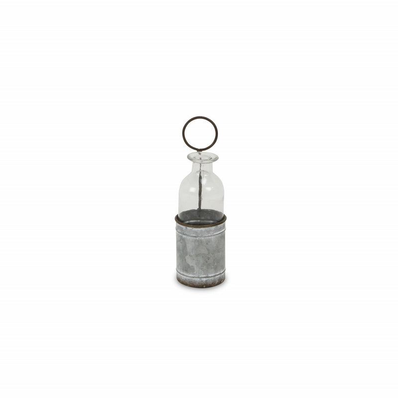 Decorative Bottle Tabletop Sculpture - Gray