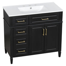 Load image into Gallery viewer, Bathroom Vanity With Sink, 4 Drawers, 2 Doors
