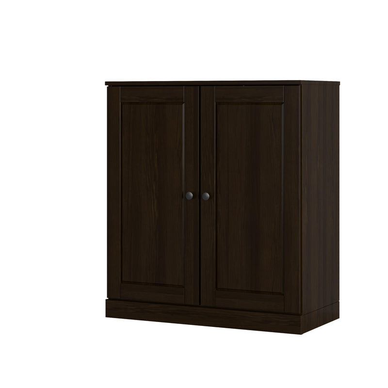 Twenty Pair Solid Woodshoe Storage Cabinet (752371) - Espresso