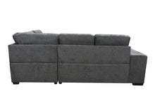 Load image into Gallery viewer, Sectional Pull Out Sofa Bed 101&quot; Reversible L-Shaped Corner Sleeper Upholstered Couch with Storage Ottoman, 2 Pillows,USB Ports,2 Stools for Living Room Furniture Sets,Apartments,Dark Gray
