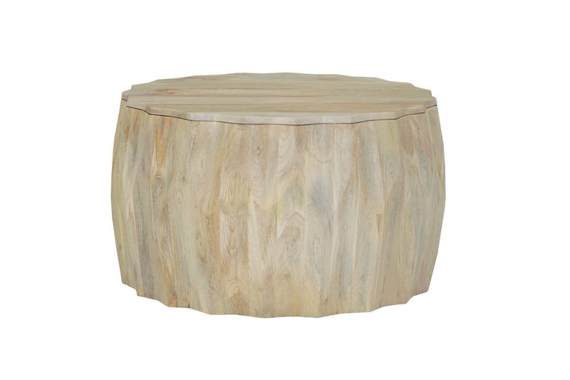 Round Drum Coffee Table (745558) - Natural