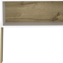 Load image into Gallery viewer, Faux Wood Nightstand - White And Oak
