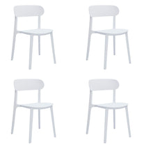 Load image into Gallery viewer, Heavy Duty Plastic Dining Room Side Chairs (Set of 4) - White
