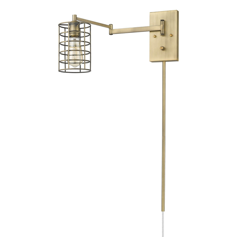 Industrial Metal Wall Sconce - Gold