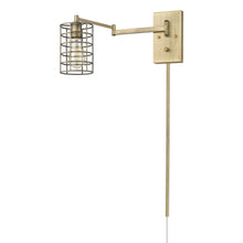 Load image into Gallery viewer, Industrial Metal Wall Sconce - Gold
