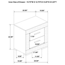 Load image into Gallery viewer, Pierce - 2 Drawer Nightstand, Bedside Table
