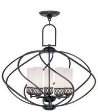 Load image into Gallery viewer, 24'' Five Light Dimmable Chandelier With Shades - Bronze
