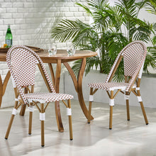 Load image into Gallery viewer, Outdoor Rattan And Aluminum French Bistro Chairs Set
