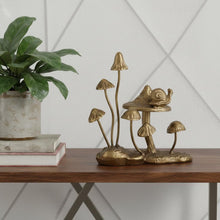 Load image into Gallery viewer, Mushrooms Tabletop Sculpture - Gold
